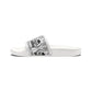 Built to Ride - Women's PU Slide Sandals - White