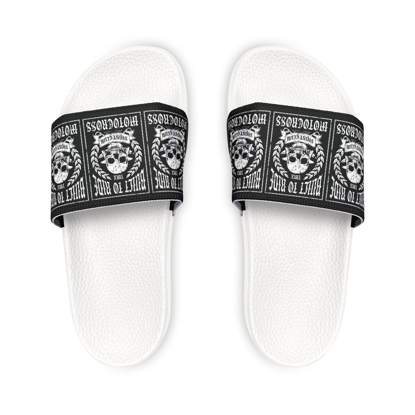 Built to Ride - Men's PU Slide Sandals - Blackout