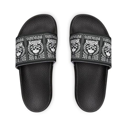 Built to Ride - Youth PU Slide Sandals - Blackout