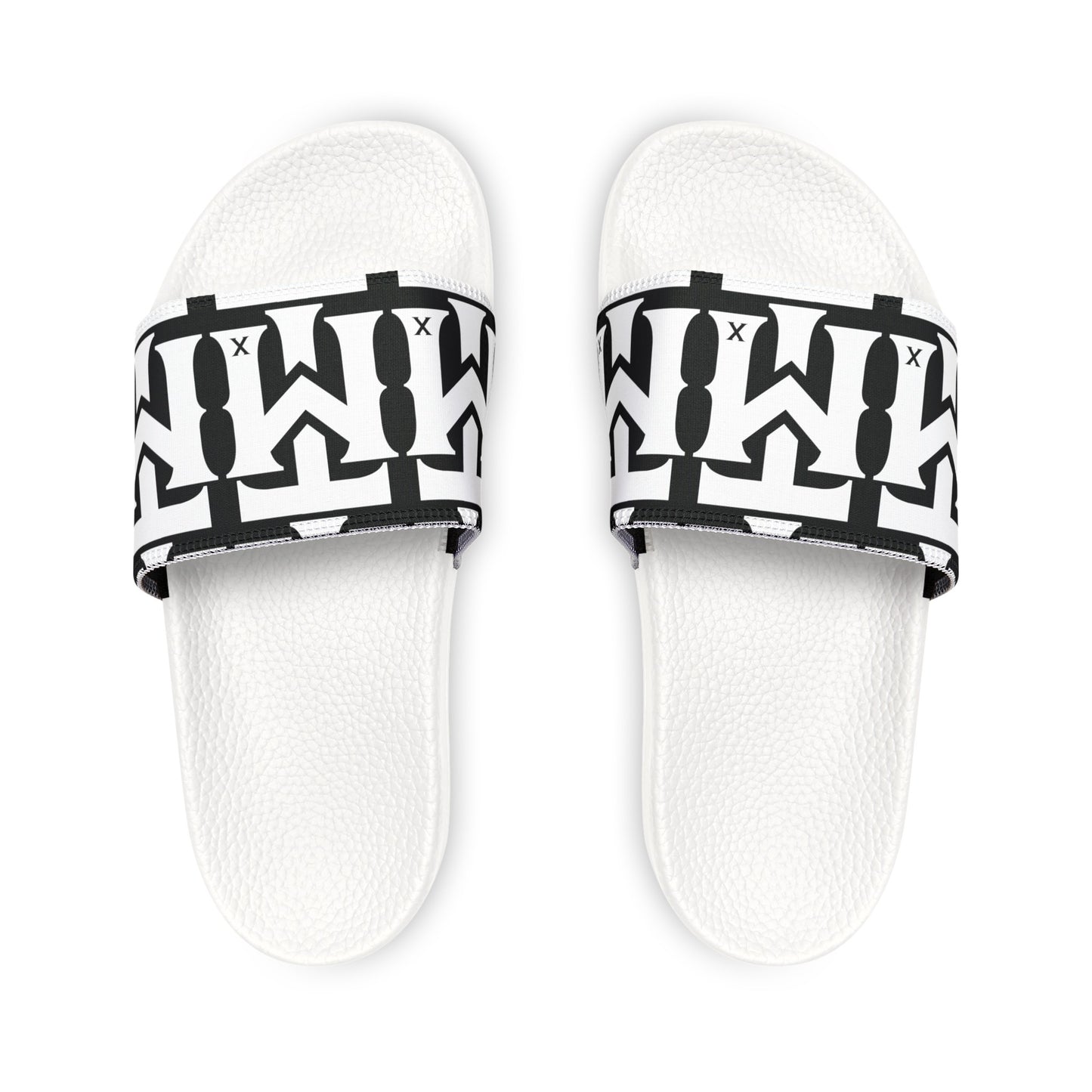 TMX Domination - Youth PU Slide Sandals - White