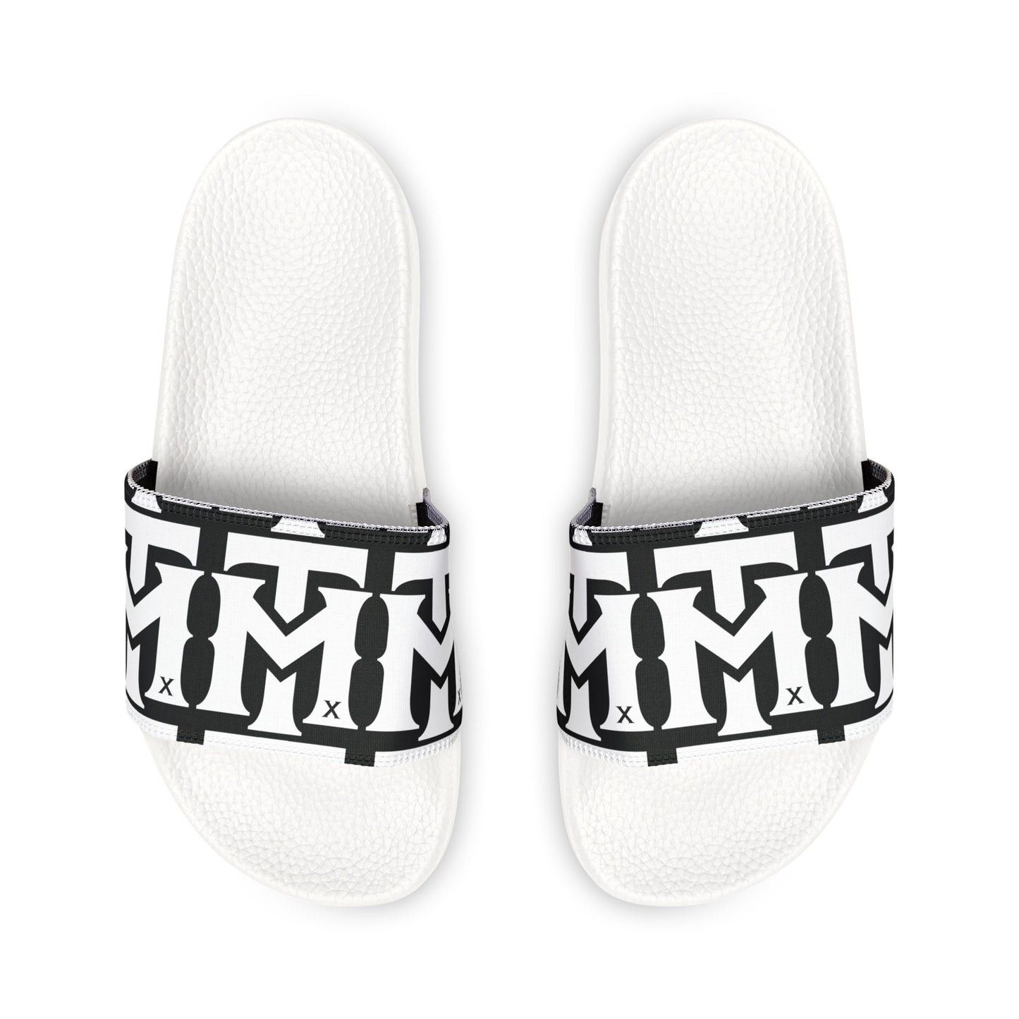 TMX Domination - Youth PU Slide Sandals - White