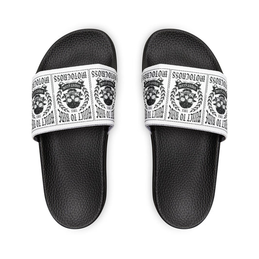 Built to Ride - Youth PU Slide Sandals - White