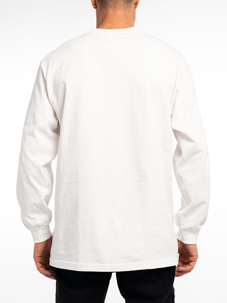 Men's Knit L/S T-Shirt - Wreck-White-Small