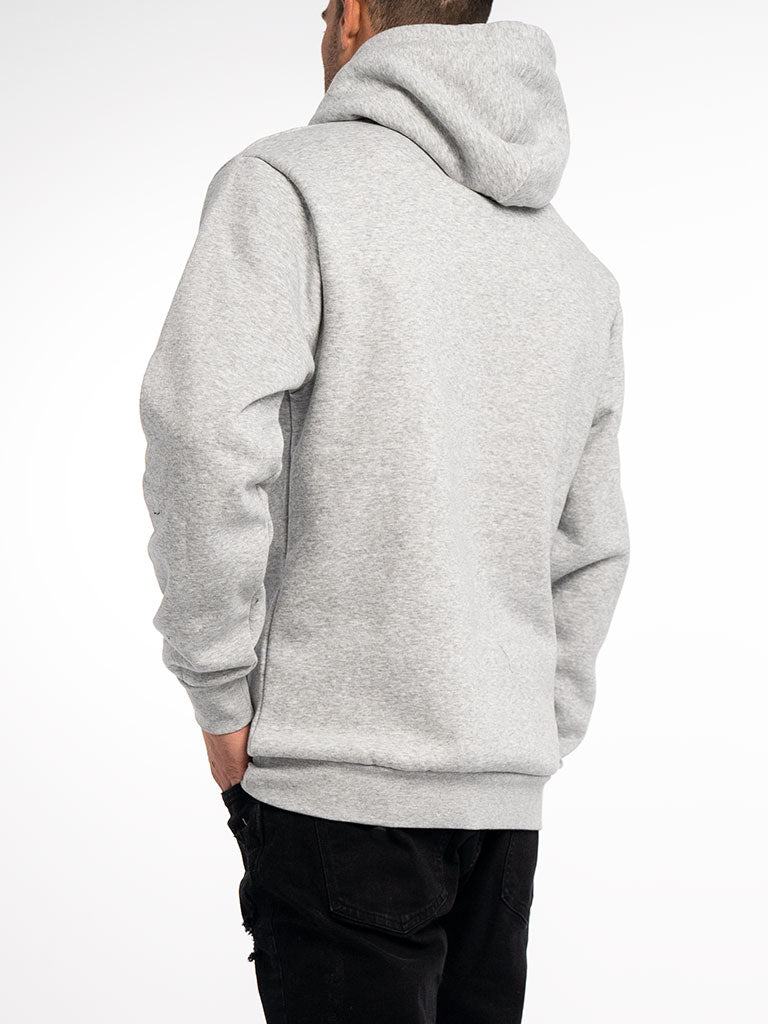 Men's Knit Hooded Pullover - Wreck-Heather Grey-Small