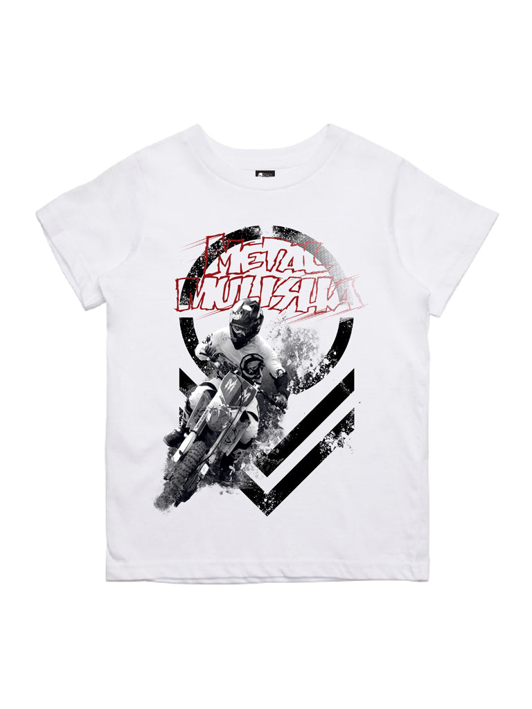 Metal Mulisha Youth S/S Tee - Ride-White