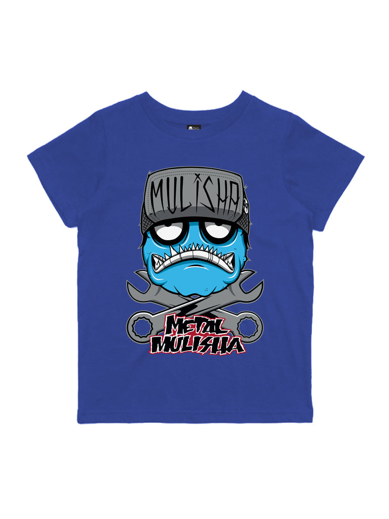 Metal Mulisha Youth S/S Tee - Wrench Head-Blue