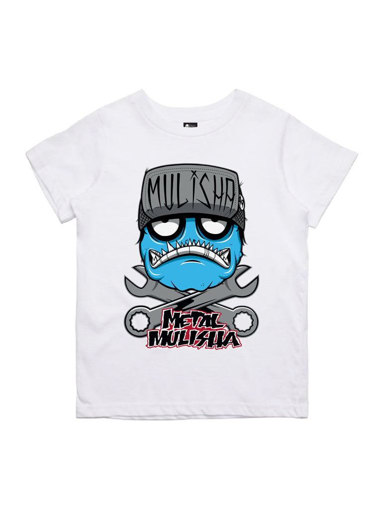 Metal Mulisha Youth S/S Tee - Wrench Head-White