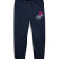 Women's Knit Sweatpants - Corset-Navy