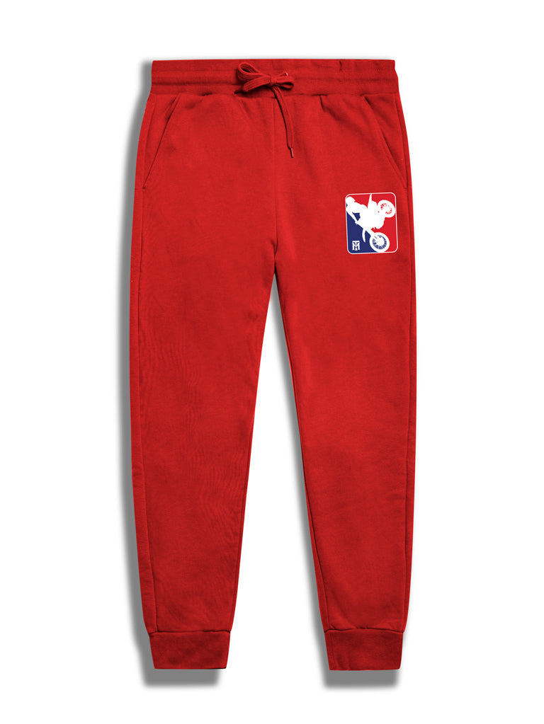Men's Knit Sweatpants - Tmx League-Red-3X-Large