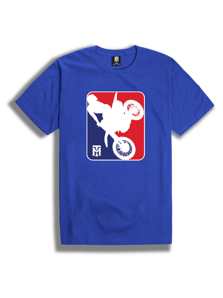 Men's Knit S/S Tee - Tmx League-Blue-3X-Large