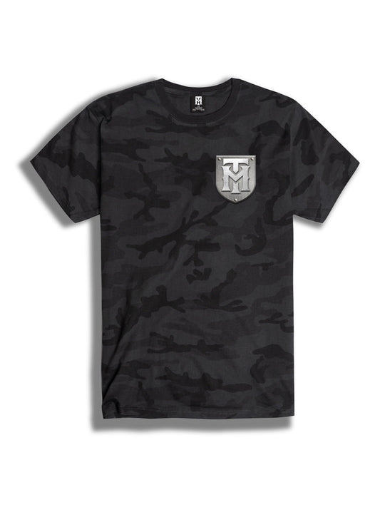 Men's Knit S/S Tee - Plated-Black Camo-3X-Large